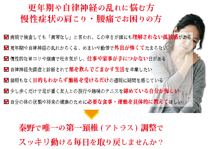 お悩みやお困りの方のリスト