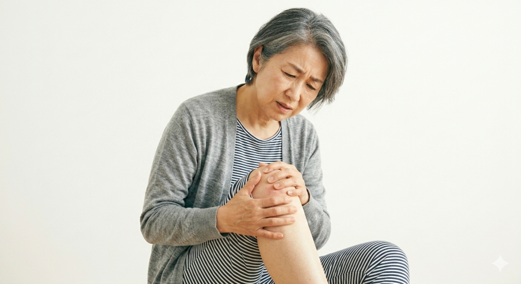 変形性ひざ関節症に悩む女性